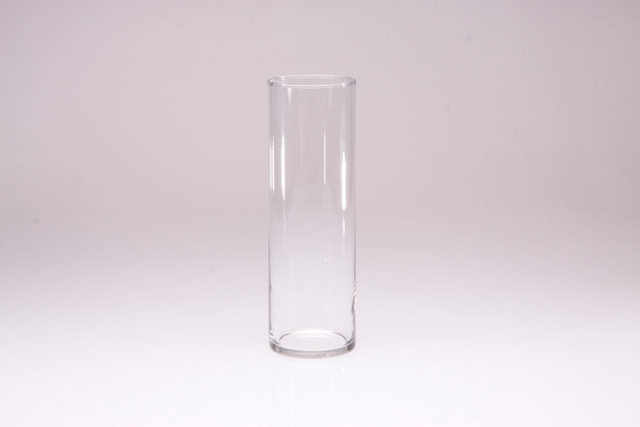 10.5in Tall Cylinder Clear Glass Vase - Jacobson